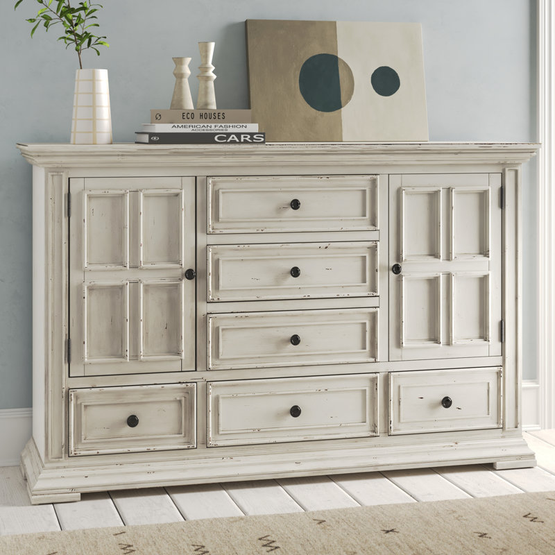 Laurel Foundry Modern Farmhouse® Temple Cloud 2 Door 6 Drawer